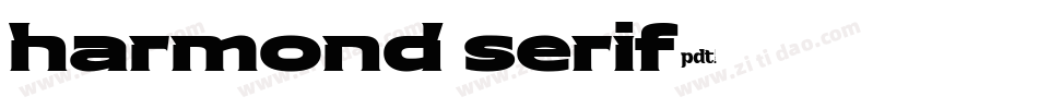 harmond serif字体转换